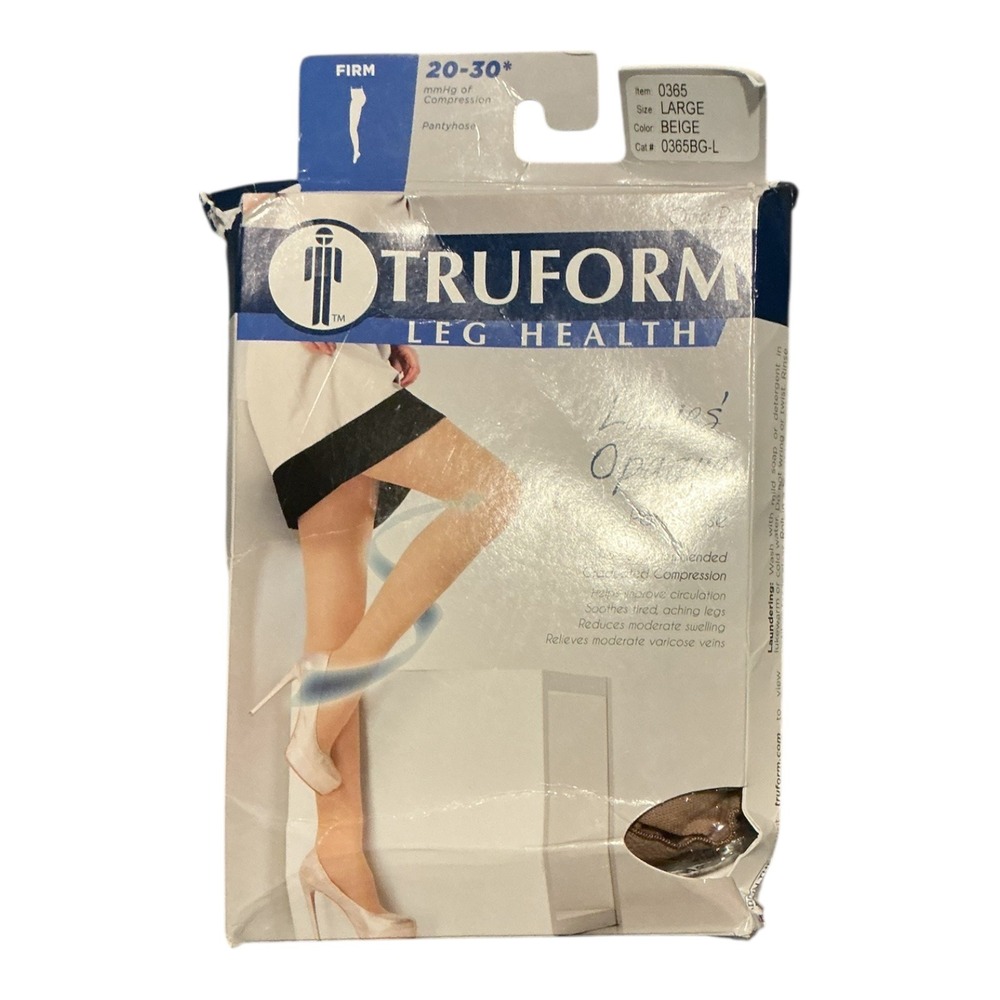 Truform -‎ Firm Compression Pantyhose (Large) - 20-30 mmHg Leg Health